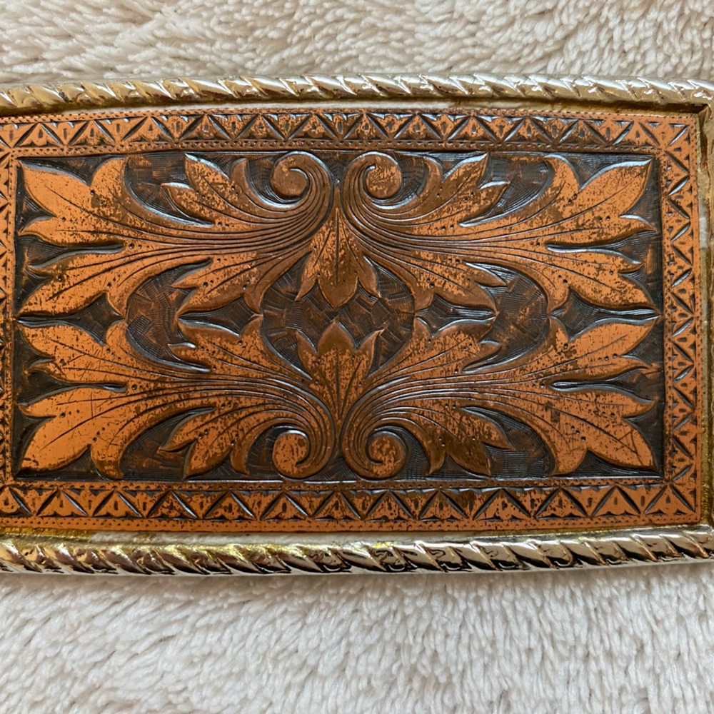 Copper Plated Vintage Belt Buckle